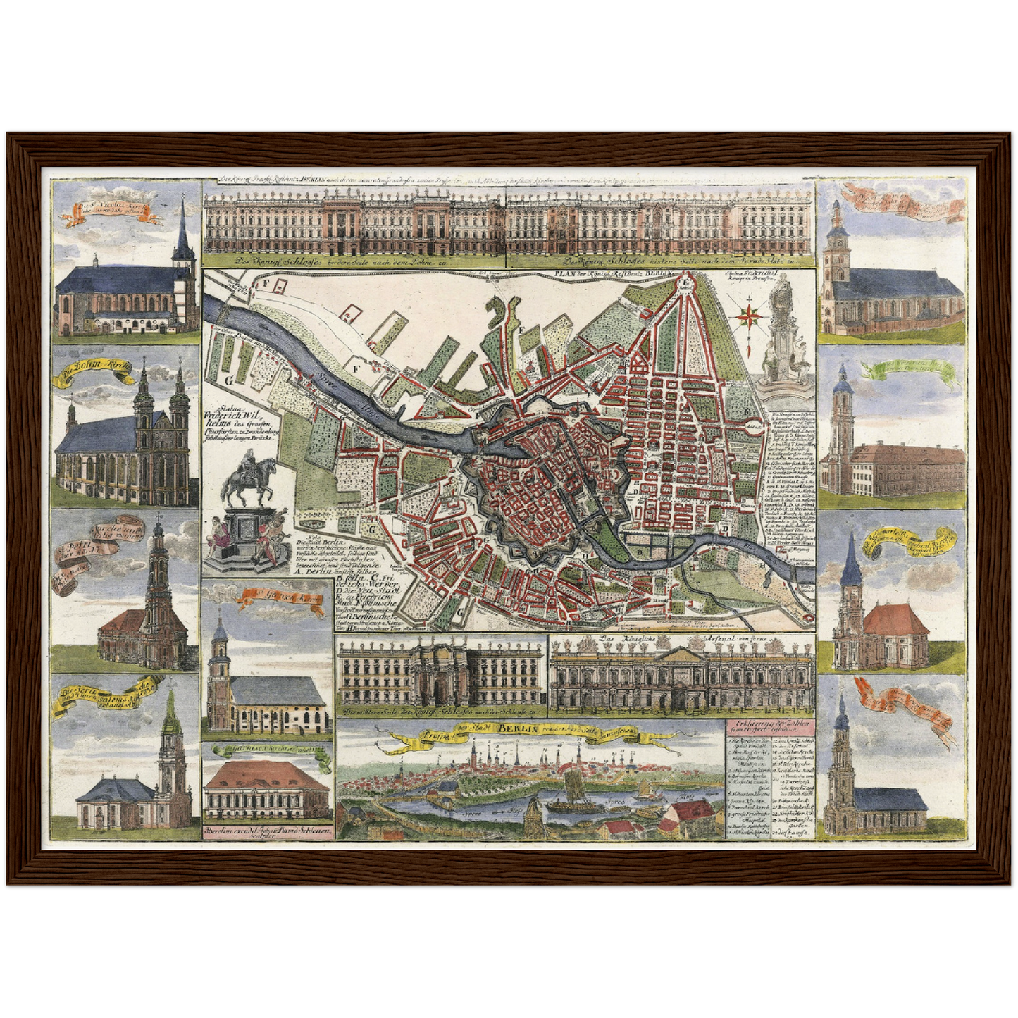 Historical city map  Test product horizontal 3 sizes