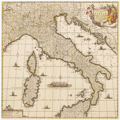 Historical city map  Test product horizontal 3 sizes