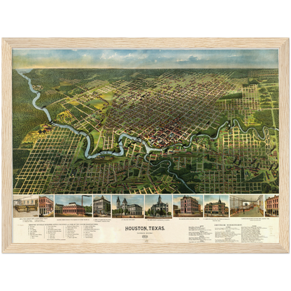 Historical city map  Test product horizontal 3 sizes