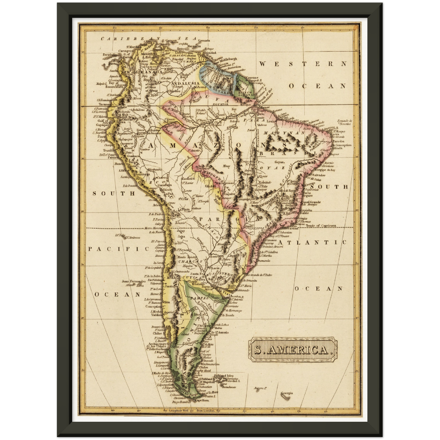 Historical city map  Test product horizontal 3 sizes