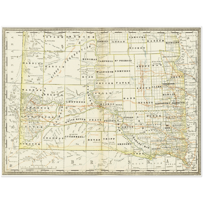 Historical city map  Test product horizontal 3 sizes