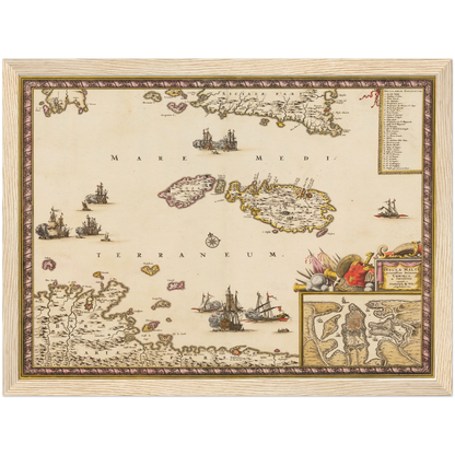 Historical city map  Test product horizontal 3 sizes