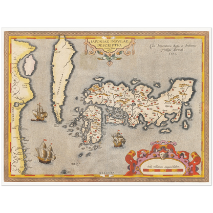 Historical city map  Test product horizontal 3 sizes