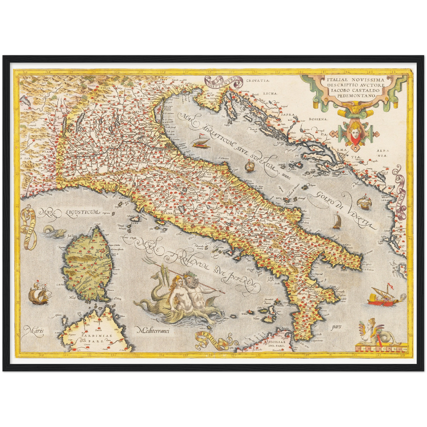 Historical city map  Test product horizontal 3 sizes