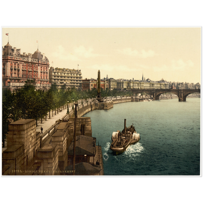 London Themse um 1895