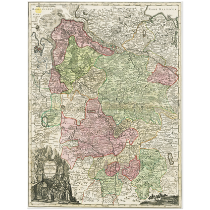 Historical city map  Test product horizontal 3 sizes