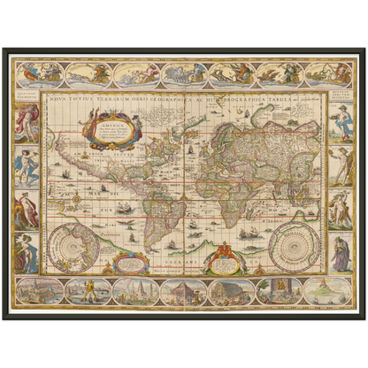 Historical city map  Test product horizontal 3 sizes