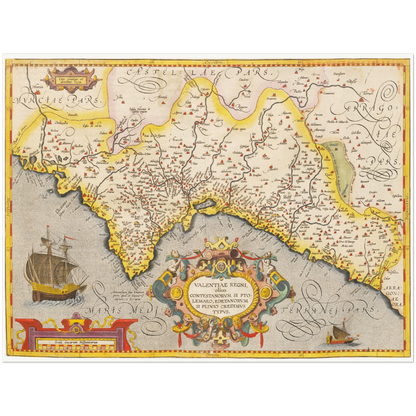 Historical city map  Test product horizontal 3 sizes