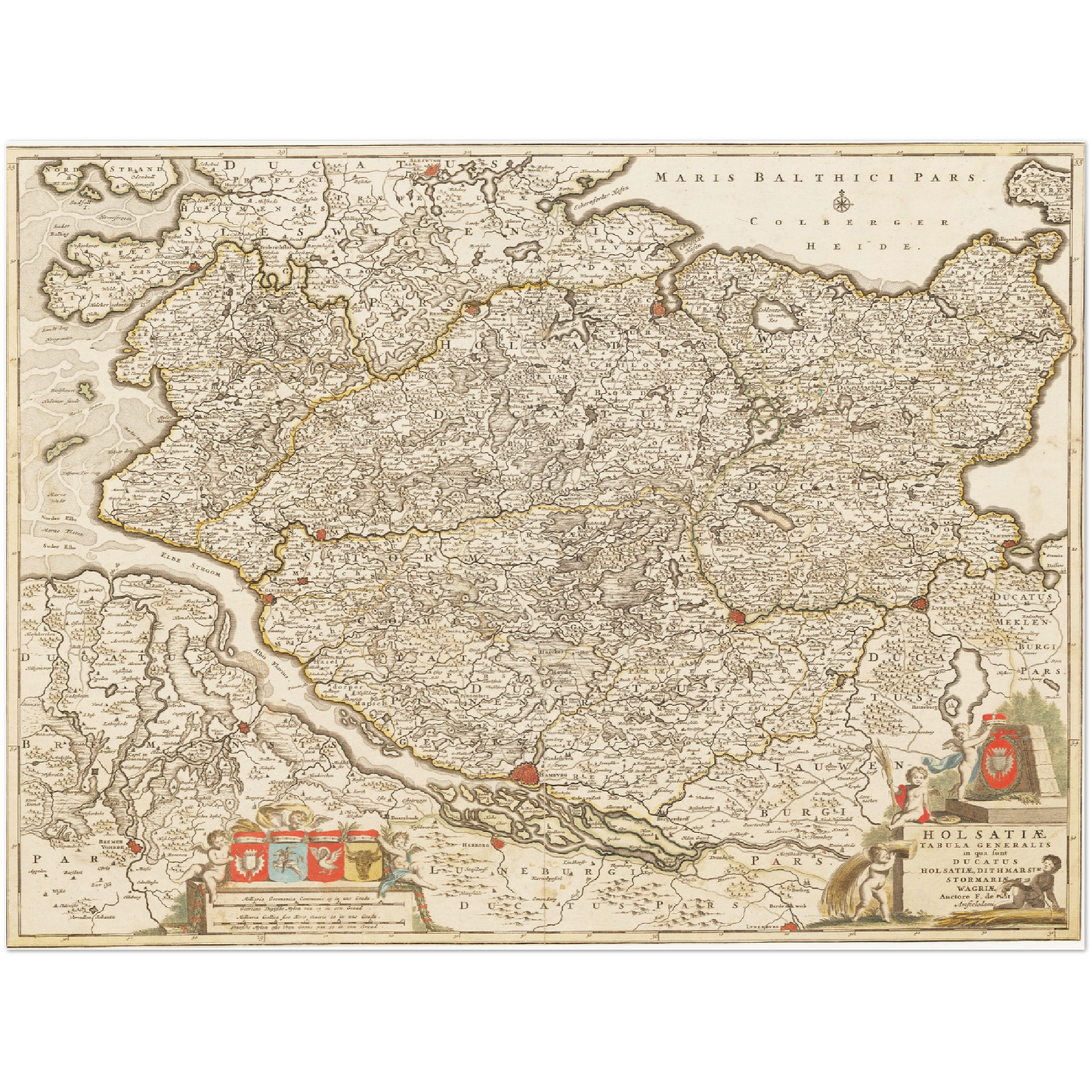 Historical city map  Test product horizontal 3 sizes