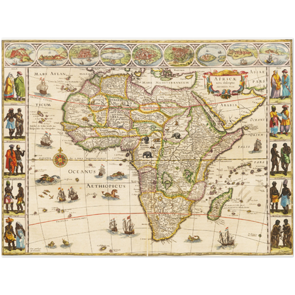 Historical city map  Test product horizontal 3 sizes