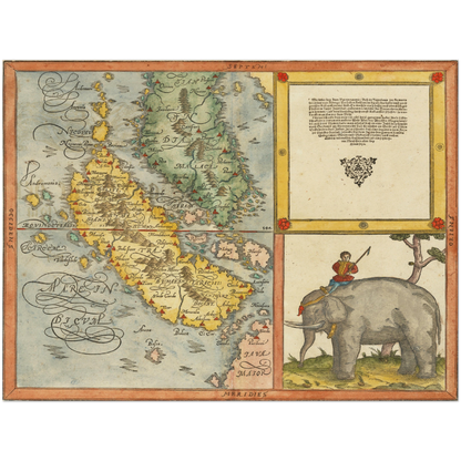 Historical city map  Test product horizontal 3 sizes