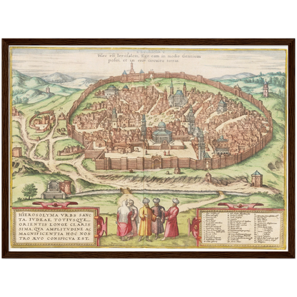 Historical city map  Test product horizontal 3 sizes