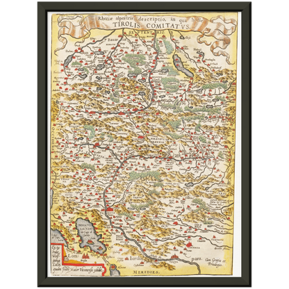 Historical city map  Test product horizontal 3 sizes