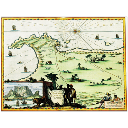 Historical city map  Test product horizontal 3 sizes