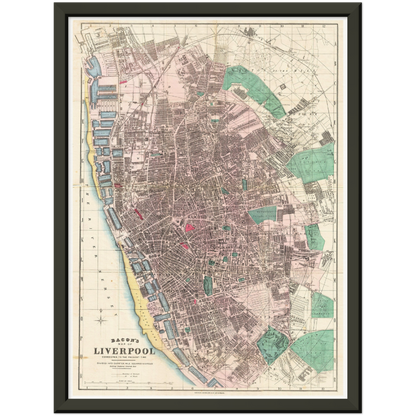 Historical city map  Test product horizontal 3 sizes