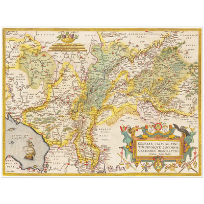 Historical city map  Test product horizontal 3 sizes