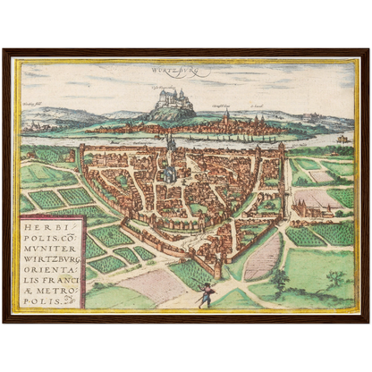 Historical city map  Test product horizontal 3 sizes