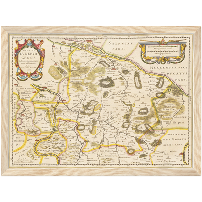 Historical city map  Test product horizontal 3 sizes