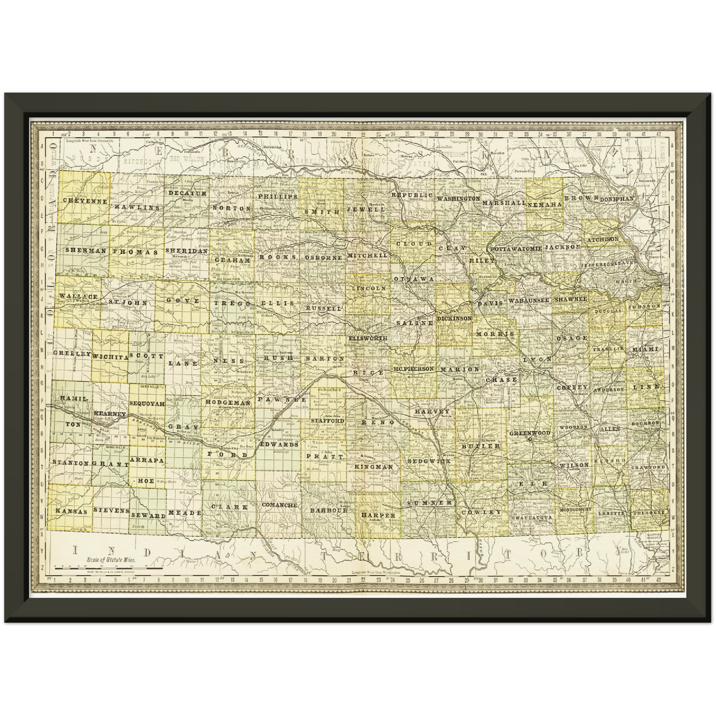 Historical city map  Test product horizontal 3 sizes