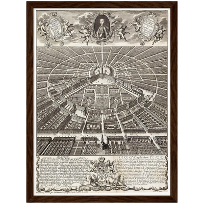 Historical city map  Test product horizontal 3 sizes