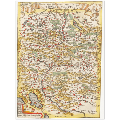 Historical city map  Test product horizontal 3 sizes