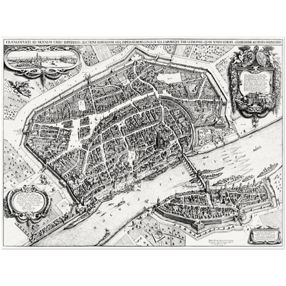 Historical city map  Test product horizontal 3 sizes