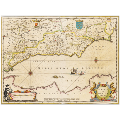 Historical city map  Test product horizontal 3 sizes