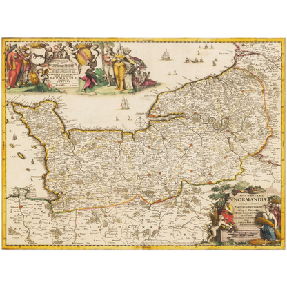 Historical city map  Test product horizontal 3 sizes