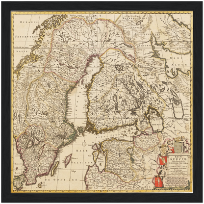 Historical city map  Test product horizontal 3 sizes