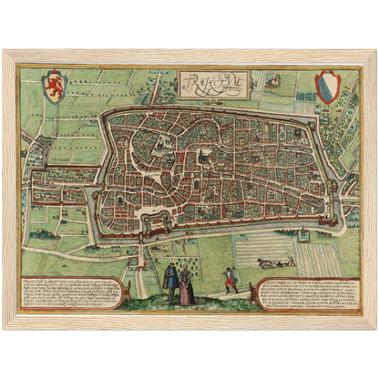 Historical city map  Test product horizontal 3 sizes