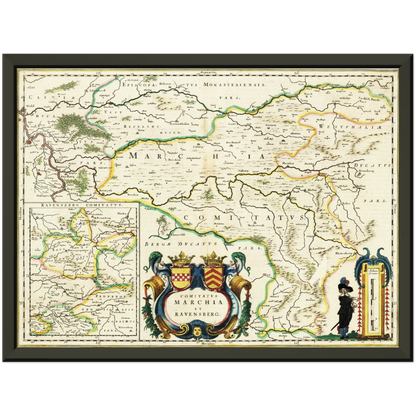 Historical city map  Test product horizontal 3 sizes