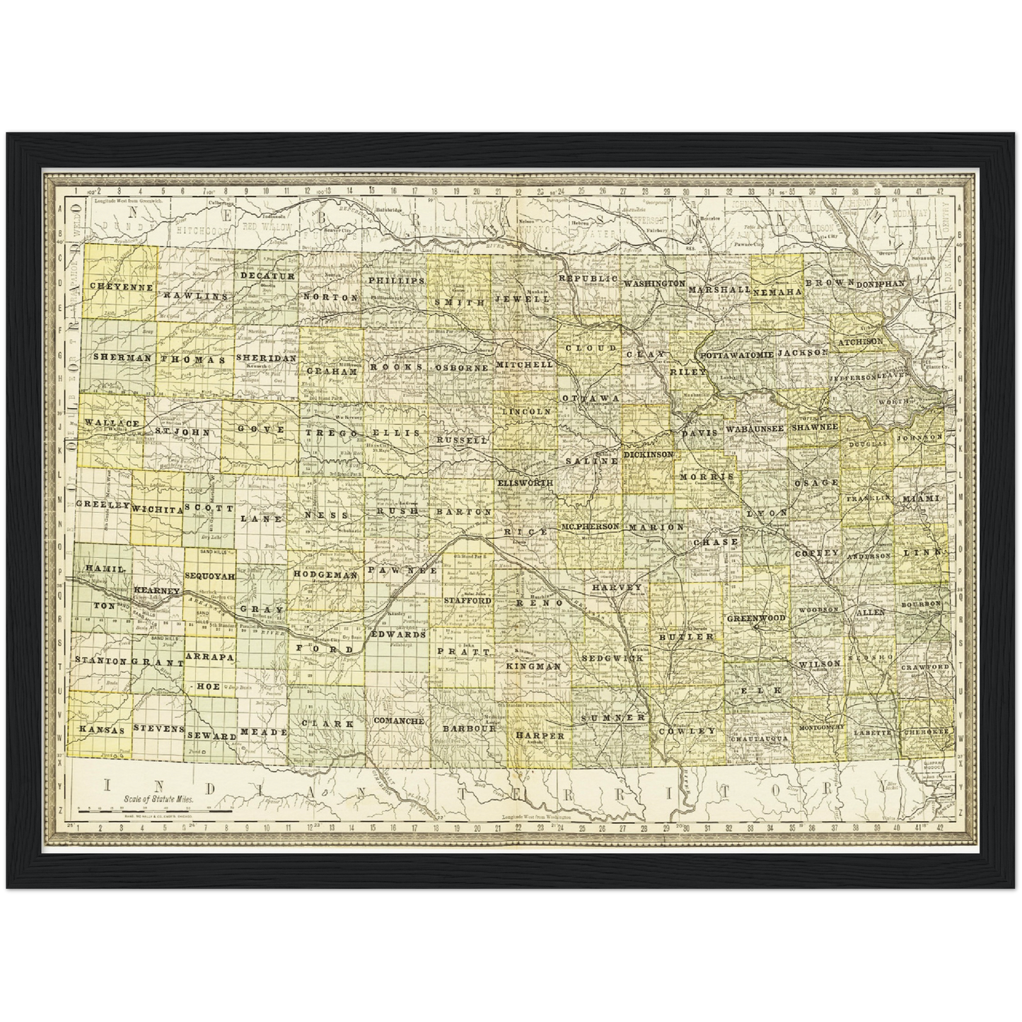 Historical city map  Test product horizontal 3 sizes
