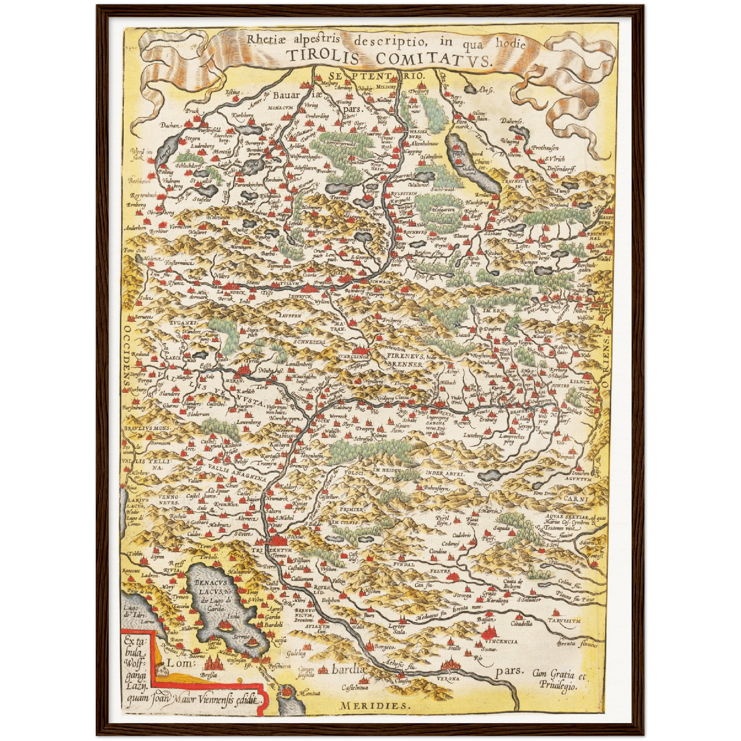 Historical city map  Test product horizontal 3 sizes