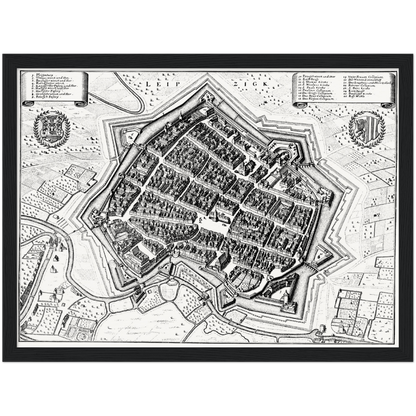 Historical city map  Test product horizontal 3 sizes