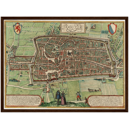 Historical city map  Test product horizontal 3 sizes