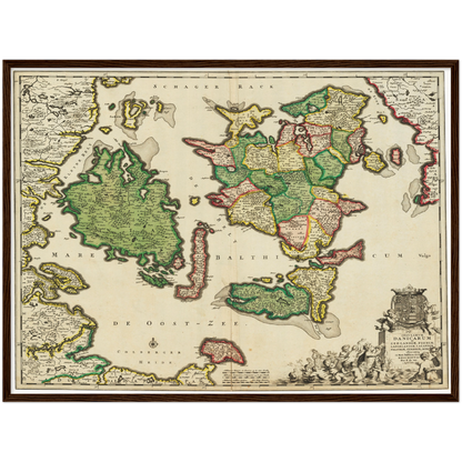 Historical city map  Test product horizontal 3 sizes