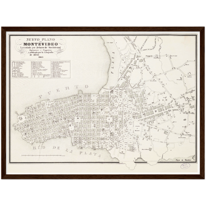 Historical city map  Test product horizontal 3 sizes