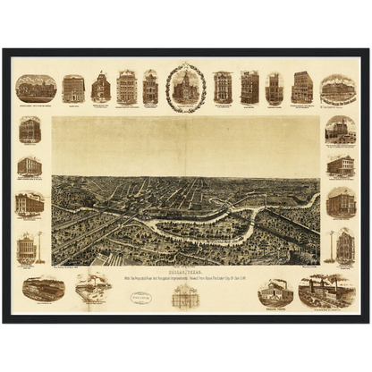 Historical city map  Test product horizontal 3 sizes