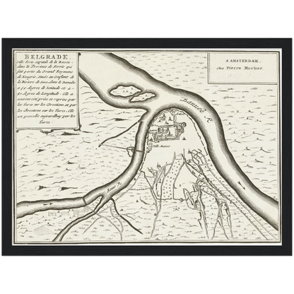 Historical city map  Test product horizontal 3 sizes