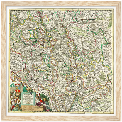 Historical city map  Test product horizontal 3 sizes