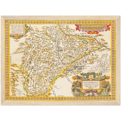 Historical city map  Test product horizontal 3 sizes