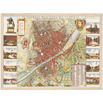 Historical city map  Test product horizontal 3 sizes