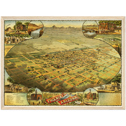 Historical city map  Test product horizontal 3 sizes
