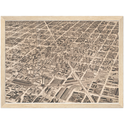 Historical city map  Test product horizontal 3 sizes
