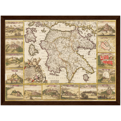Historical city map  Test product horizontal 3 sizes