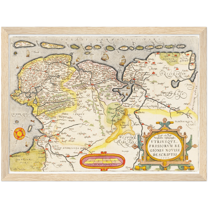 Historical city map  Test product horizontal 3 sizes