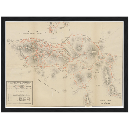 Historical city map  Test product horizontal 3 sizes