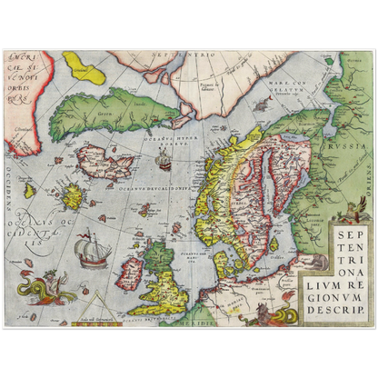 Historical city map  Test product horizontal 3 sizes