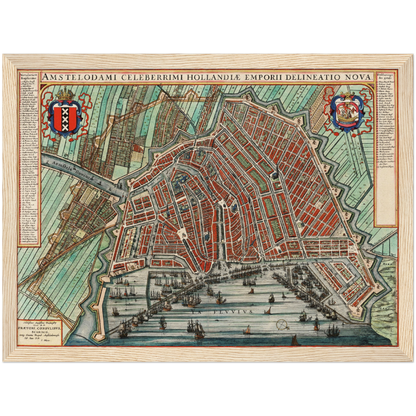 Historischer Stadtplan Amsterdam um 1649