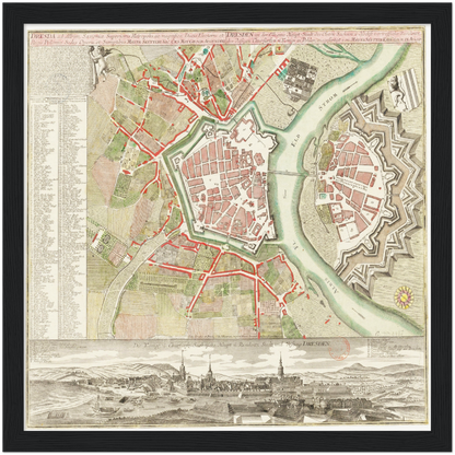 Historical city map  Test product horizontal 3 sizes